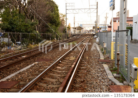 常滑市尾野町站附近的黃昏 135178364