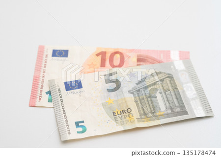 Image of euro banknotes 135178474
