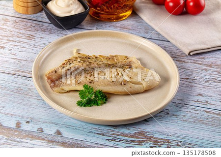 Steamed dietary tilapia fish fillet Steamed dietary tilapia fish fillet 135178508