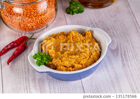 Indian cuisine - Lentil vegan dal Indian cuisine - Lentil vegan dal 135178566