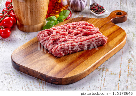 Raw minced meat for cooking 135178646
