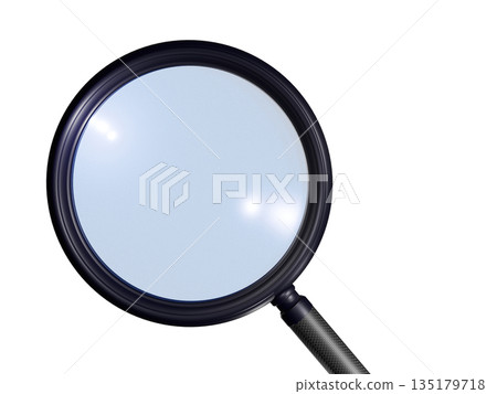 Magnifying Glass (Search Image) Transparent Material Magnifying Glass (Search Image) Transparent Material 135179718