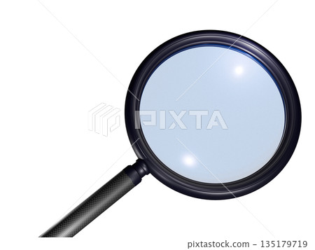 Magnifying Glass (Search Image) Transparent Material Magnifying Glass (Search Image) Transparent Material 135179719