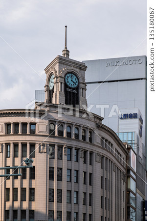 Historic Seiko building and Mikimoto store in Ginza, Tokyo Historic Seiko building and Mikimoto store in Ginza, Tokyo 135180067