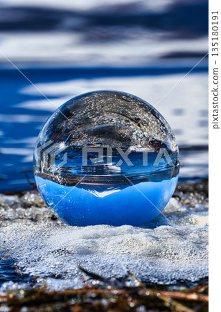 Mount Fuji seen through the crystal Mount Fuji seen through the crystal 135180191