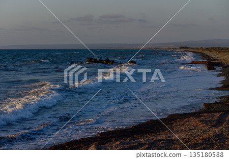 Colorful street market bustling with vendors, shoppers, and vibrant displays in the heart of the city during a sunny afternoon 135180588