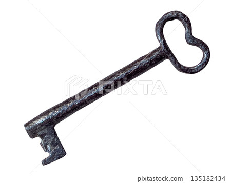 Old rusty skeleton key unlocking secret mystery access Old rusty skeleton key unlocking secret mystery access 135182434