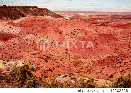 Barren Hostile Landscape Painted Desert Northern Arizona 135182538