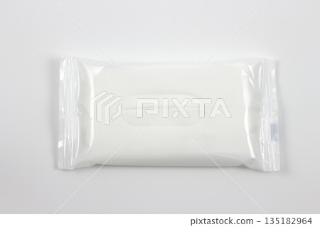 Beautiful wet wipes with pure white sheets 135182964