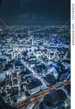東京:池袋城市夜景 東京:池袋城市夜景 135183014