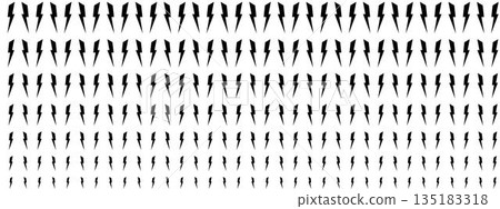 Pattern with repeated thunderbolt signs. Flash symbols. Electric light background. Wallpaper with power, danger, speed or shock comic cartoon effect. Vector graphic illustration Pattern with repeated thunderbolt signs. Flash symbols. Electric light background. Wallpaper with power, danger, speed or shock comic cartoon effect. Vector graphic illustration 135183318