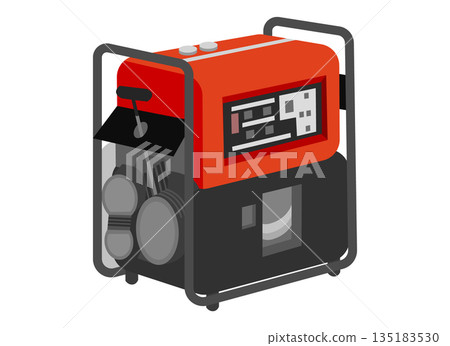 汽油發電機示意圖 135183530