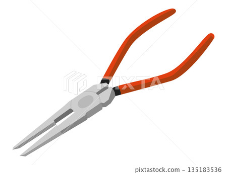 Illustration of radio pliers Illustration of radio pliers 135183536