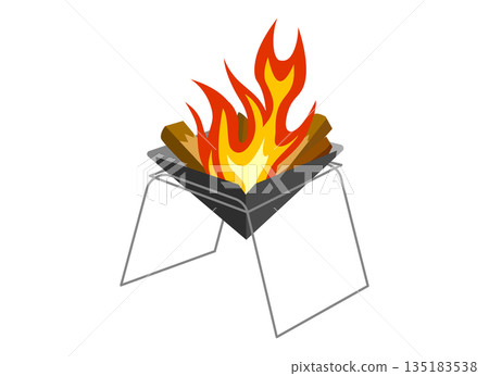 篝火的插圖 135183538