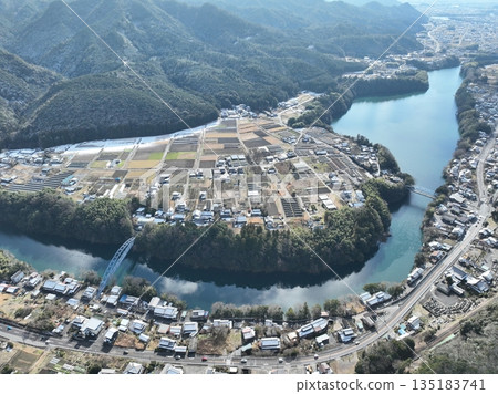 Gifu Grand Canyon Kawabe Town Drone Aerial Photography 135183741