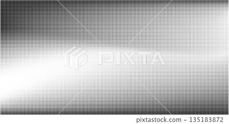 Black and white dotted halftone background 135183872
