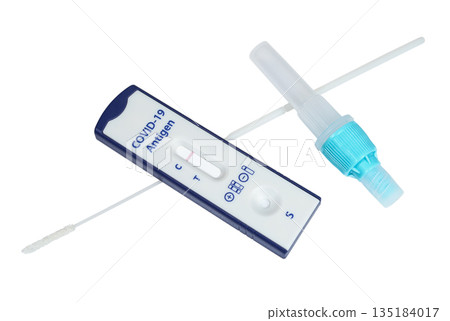 Coronavirus rapid antigen and PCR test kit 135184017