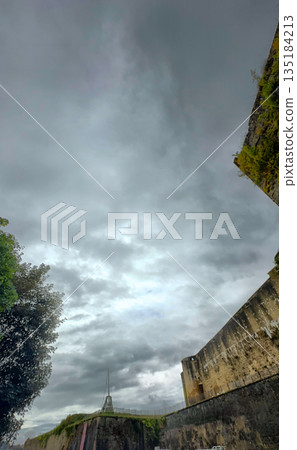 Castle of Sedan, Sedan, Rethel, Ardennes, Grand-Est, France, August, 28th, 2025, A Dramatic Sky Castle of Sedan, Sedan, Rethel, Ardennes, Grand-Est, France, August, 28th, 2025, A Dramatic Sky 135184213