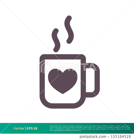 Tea, Coffee Cup Icon Vector Logo Template Illustration Design. Vector EPS 10. Tea, Coffee Cup Icon Vector Logo Template Illustration Design. Vector EPS 10. 135184528