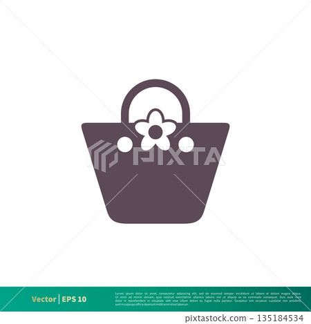 Women Bag Icon Vector Logo Template Illustration Design. Vector EPS 10. Women Bag Icon Vector Logo Template Illustration Design. Vector EPS 10. 135184534