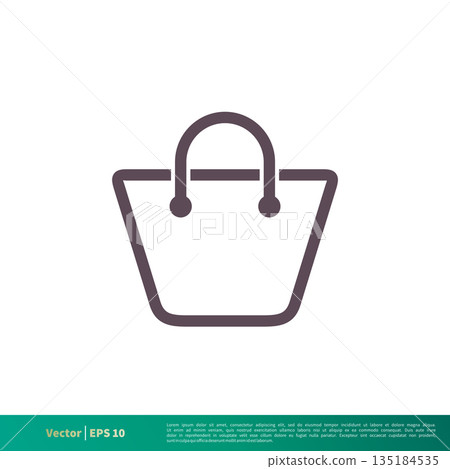 Women Bag Icon Vector Logo Template Illustration Design. Vector EPS 10. Women Bag Icon Vector Logo Template Illustration Design. Vector EPS 10. 135184535