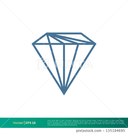 Diamond Icon Vector Logo Template Illustration Design. Vector EPS 10. Diamond Icon Vector Logo Template Illustration Design. Vector EPS 10. 135184695