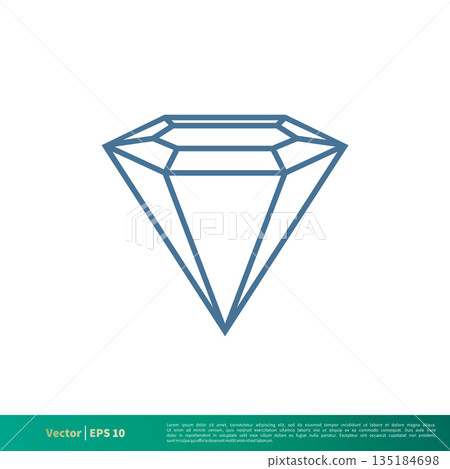 Diamond Icon Vector Logo Template Illustration Design. Vector EPS 10. Diamond Icon Vector Logo Template Illustration Design. Vector EPS 10. 135184698