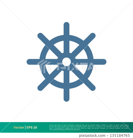 Steer of Ship, Nautical Icon Vector Logo Template Illustration Design. Vector EPS 10. Steer of Ship, Nautical Icon Vector Logo Template Illustration Design. Vector EPS 10. 135184765