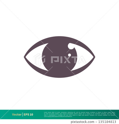 Eye Icon Vector Logo Template Illustration Design. Vector EPS 10. 135184813