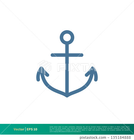 Anchor - Nautical Icon Vector Logo Template Illustration Design. Vector EPS 10. Anchor - Nautical Icon Vector Logo Template Illustration Design. Vector EPS 10. 135184888