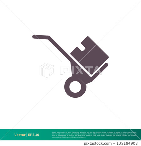 Cargo Cart Icon Vector Logo Template Illustration Design. Vector EPS 10. Cargo Cart Icon Vector Logo Template Illustration Design. Vector EPS 10. 135184908