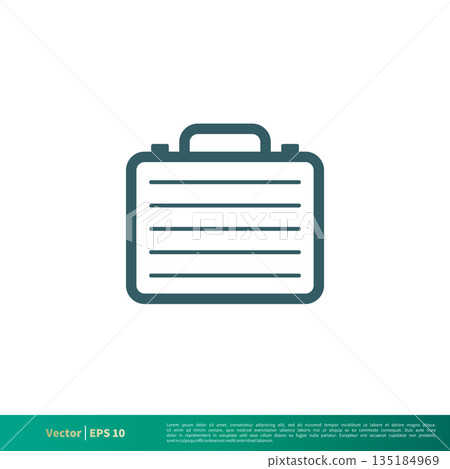 Suitcase, Travel Icon Vector Logo Template Illustration Design. Vector EPS 10. 135184969