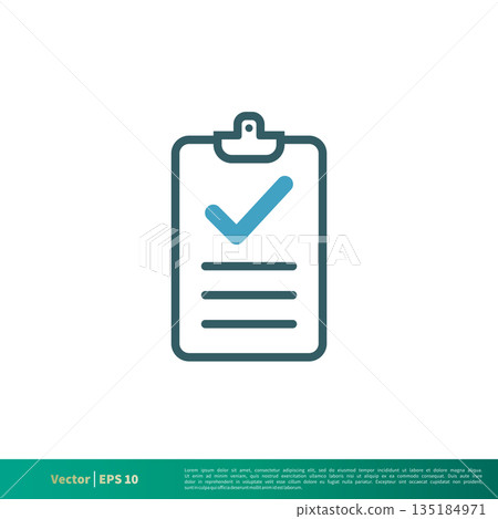 Clipboard Form Icon Vector Logo Template Illustration Design. Vector EPS 10. Clipboard Form Icon Vector Logo Template Illustration Design. Vector EPS 10. 135184971