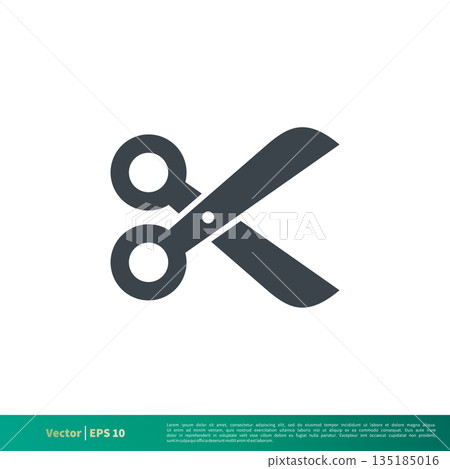 Scissor Icon Vector Logo Template Illustration Design. Vector EPS 10. Scissor Icon Vector Logo Template Illustration Design. Vector EPS 10. 135185016