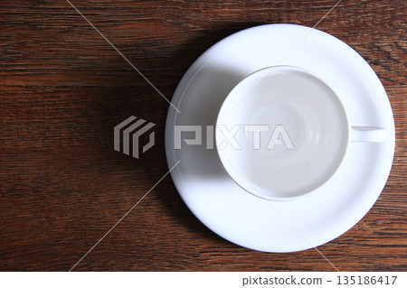 咖啡 9 咖啡杯俯視圖 咖啡 9 咖啡杯俯視圖 135186417