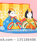 Hinamatsuri doll dressing table 135186486