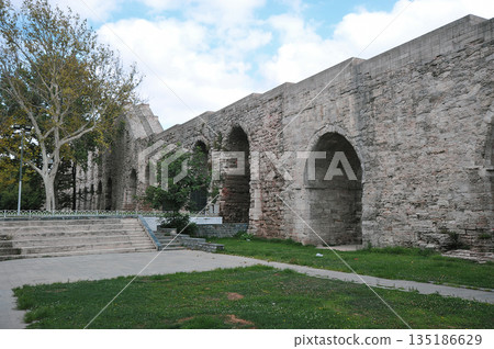 Valens Aqueduct in Istanbul 135186629