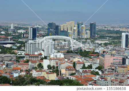 aerial view of Ankara 135186638