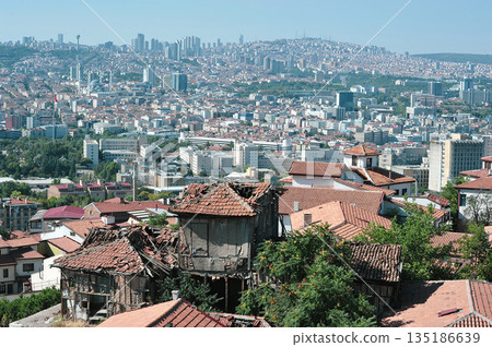 aerial view of Ankara 135186639