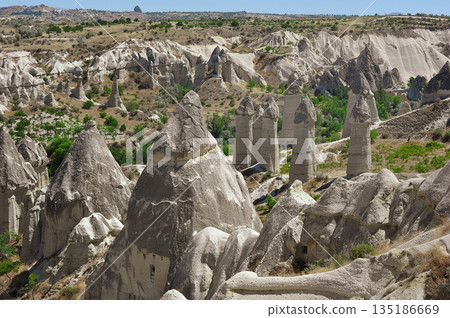 rock formations located near the city of Urgup in Cappadocia 135186669