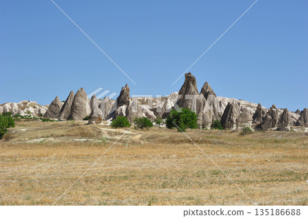 rock formations located near the city of Urgup in Cappadocia 135186688