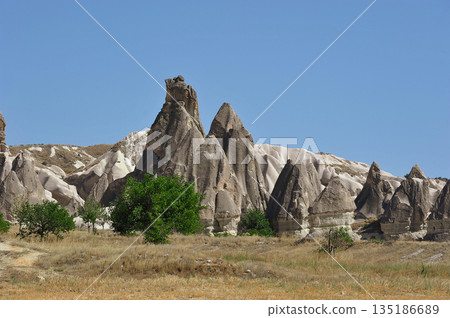 rock formations located near the city of Urgup in Cappadocia 135186689