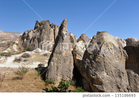 rock formations located near the city of Urgup in Cappadocia 135186693