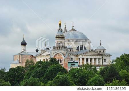 view of the Novotorzhsky Borisoglebsky Monastery in Torzhok 135186895