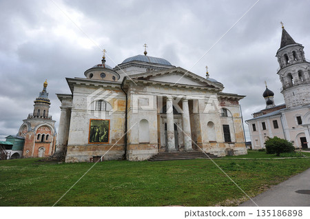 view of the Novotorzhsky Borisoglebsky Monastery in Torzhok view of the Novotorzhsky Borisoglebsky Monastery in Torzhok 135186898