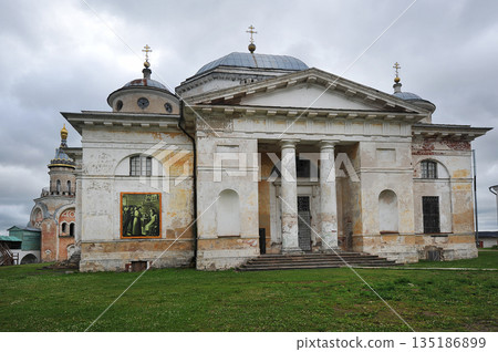view of the Novotorzhsky Borisoglebsky Monastery in Torzhok 135186899