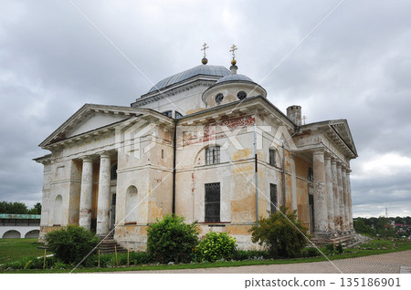 view of the Novotorzhsky Borisoglebsky Monastery in Torzhok 135186901