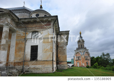 view of the Novotorzhsky Borisoglebsky Monastery in Torzhok view of the Novotorzhsky Borisoglebsky Monastery in Torzhok 135186905