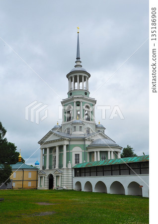 view of the Novotorzhsky Borisoglebsky Monastery in Torzhok view of the Novotorzhsky Borisoglebsky Monastery in Torzhok 135186908