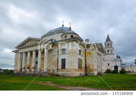 view of the Novotorzhsky Borisoglebsky Monastery in Torzhok view of the Novotorzhsky Borisoglebsky Monastery in Torzhok 135186909
